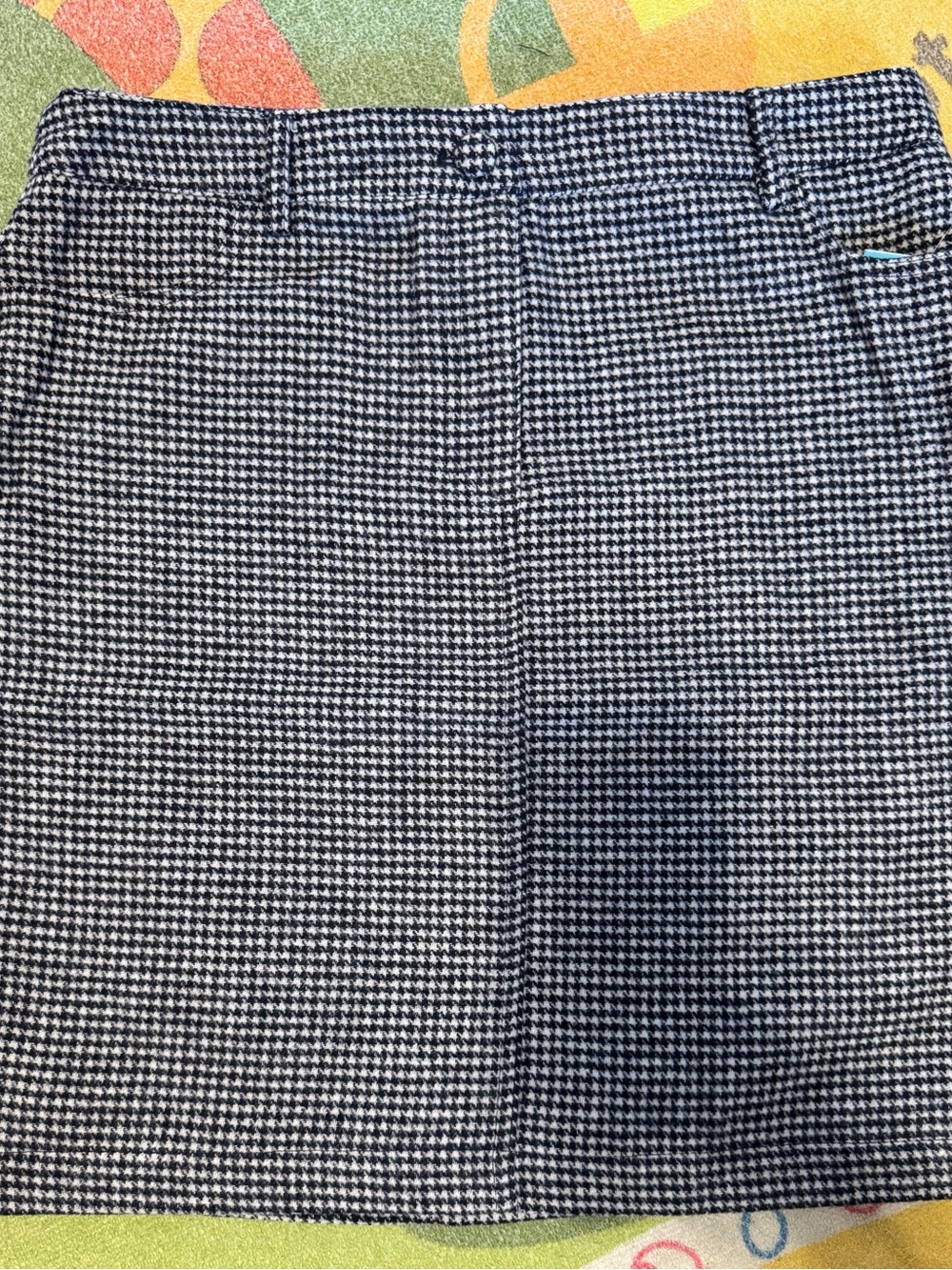 cupcakes & cashmere Black and White Mini Houndstooth Skirt